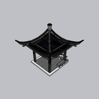 中式古典廊架 (26)