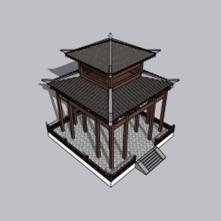 中式古典廊架 (28)