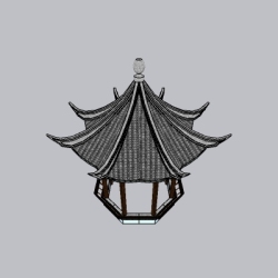 中式古典廊架 (39)