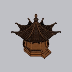 中式古典廊架 (42)