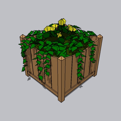 Planter_Wood_Square