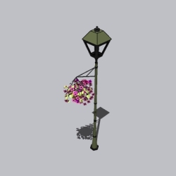 Lamp_Post_Diamond_Hanging_Plant