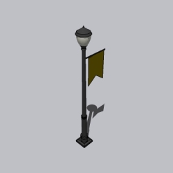 Lamp_Post_Medieval_withFlag