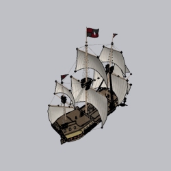 帆船海盗船商船
