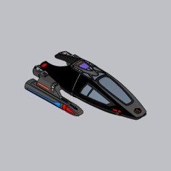 未来科幻飞船SU模型3