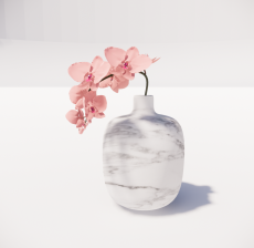 禅意盆栽花卉2_Sketchup模型