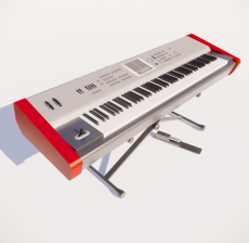 电子琴5_Sketchup模型