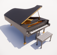 钢琴2_Sketchup模型