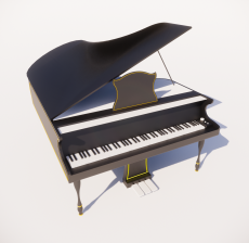 钢琴4_Sketchup模型