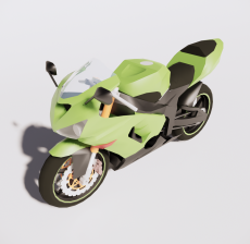 摩托车11_Sketchup模型