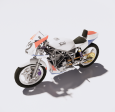 摩托车13_Sketchup模型