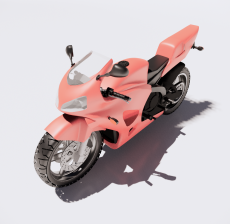 摩托车1_Sketchup模型