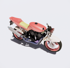 摩托车7_Sketchup模型