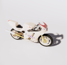 摩托车8_Sketchup模型