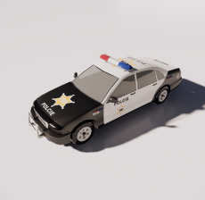 警车3_Sketchup模型