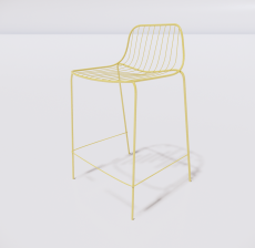 吧椅1_Sketchup模型