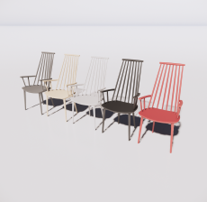 椅子组合_Sketchup模型