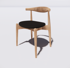 靠背椅20_Sketchup模型