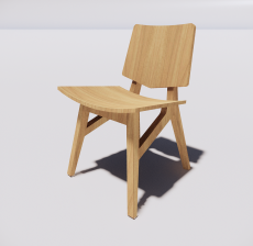 靠背椅33_Sketchup模型