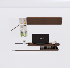 电视柜2_Sketchup模型