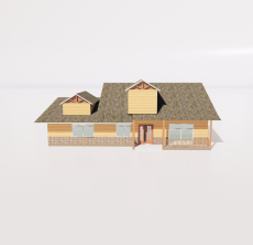 别墅木屋1_Sketchup模型