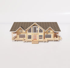 别墅木屋2_Sketchup模型