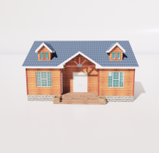 别墅木屋5_Sketchup模型