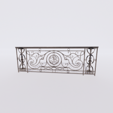 围栏_铁艺90_Sketchup模型