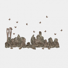 假山_068中式假山_Sketchup模型