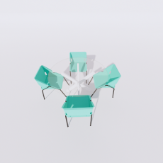 桌椅_290_Sketchup模型